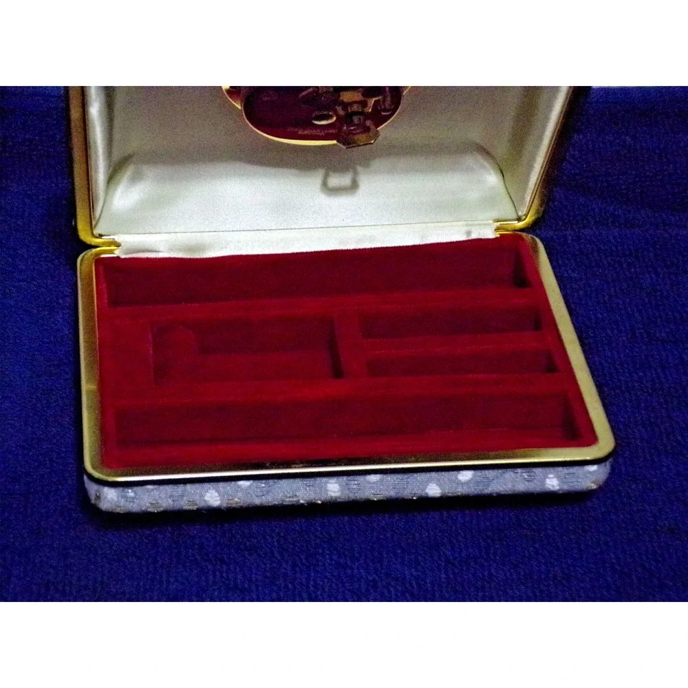 Vintage Phinney Walker Alarm Clock 1940's Wind Up Jewelry Box Really Pretty!